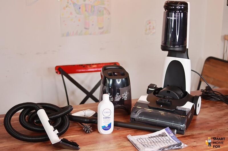 What’s included with a carpet cleaner.